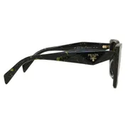 Prada PR 19ZSF Asian Fit 19D01T, Black frame, Brown lenses, view 3
