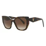 Prada PR 19ZS 2AU6S1, Tortoiseshell frame, Brown lenses, view 2