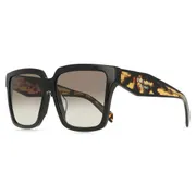 Prada PR 24ZSF Asian Fit 1AB0A7, Black frame, Gradient Grey lenses, view 2