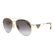 Prada PR 73ZS Asian Fit ZVN5D1, Gold frame, Gradient Grey lenses, view 2
