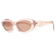 Prada PR 26ZS 19Q10D, Pink frame, Light Brown lenses, view 2