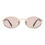 Prada PR 65ZS ZVN20I, Gold frame, Light Purple/Brown lenses, view 1