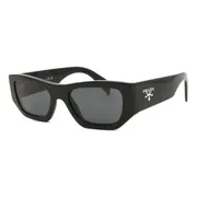 Prada PR A01S 16K08Z, Black frame, Dark Grey lenses, view 2