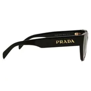 Prada PR A09S 1AB0A6, Black frame, Gradient Brown lenses, view 3