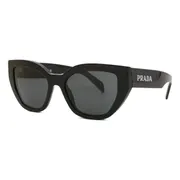 Prada PR A09S 1AB5S0, Black frame, Dark Grey lenses, view 2