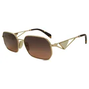 Prada PR A51S ZVN50C, Gold frame, Brown Gradient Grey lenses, view 2