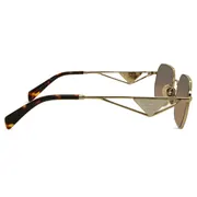 Prada PR A51S ZVN50C, Gold frame, Brown Gradient Grey lenses, view 3
