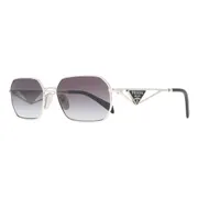 Prada PR A51S 1BC90A, Silver frame, Gradient Grey lenses, view 2