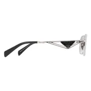 Prada PR A51S 1BC90A, Silver frame, Gradient Grey lenses, view 3
