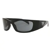 Prada PR A14S 1AB5S0, Black frame, Dark Grey lenses, view 2