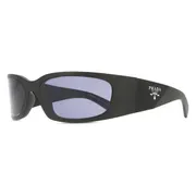 Prada PR A19S 1BO40G, Black frame, Dark Violet lenses, view 2