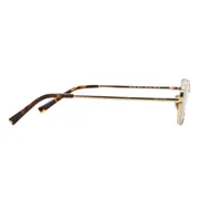 Prada PR A60S 5AK70G, Gold frame, Olive Green lenses, view 3
