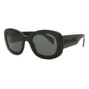 Prada PR A13S 1AB5S0, Black frame, Dark Grey lenses, view 2