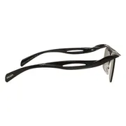 Prada PR A15S 1AB8C1, Black frame, Dark Brown lenses, view 3