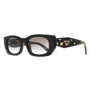 Prada PR B05S 3890A7, Black frame, Gradient Grey lenses, view 2