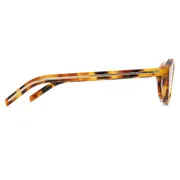 Prada PR B15S Polarized 29C05Z, Tortoiseshell frame, Dark Pink Polarized lenses, view 3