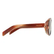 Prada PR C05S 24G70T, Brown frame, Green/Brown lenses, view 3