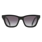 Prada PR C07S 16K90A, Black frame, Gradient Grey lenses, view 1