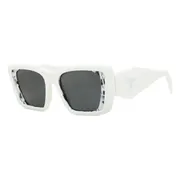 Prada PR 08YS Symbole 02V5S0, White frame, Grey lenses, view 2