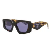 Prada PR 15YS 2AU05Q, Tortoiseshell frame, Violet Internal Silver Mirror lenses, view 2