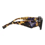Prada PR 15YS 2AU05Q, Tortoiseshell frame, Violet Internal Silver Mirror lenses, view 3
