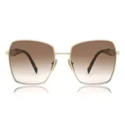 Prada PR 64ZS Asian Fit ZVN0A6, Gold frame, Brown lenses, view 1