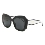 Prada PR 16YS 09Q5S0, Black frame, Grey lenses, view 2