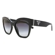 Prada PR 17ZS 1AB09S, Black frame, Grey lenses, view 2