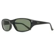 Ray-Ban RB2016 Daddy-O 601/31, Black frame, Green lenses, view 2