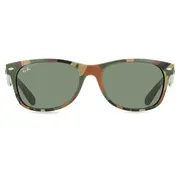 Ray-Ban RB2132 New Wayfarer 682331, Green/Green Camouflage frame, Green lenses, view 1