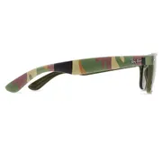 Ray-Ban RB2132 New Wayfarer 682331, Green/Green Camouflage frame, Green lenses, view 3