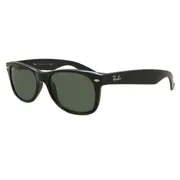 Ray-Ban RB2132 New Wayfarer 901, Black frame, Green lenses, view 2