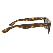Ray-Ban RB2132 New Wayfarer 902, Tortoiseshell frame, Green lenses, view 3