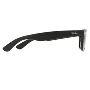 Ray-Ban RB2132 New Wayfarer 622, Matte Black frame, Green lenses, view 3