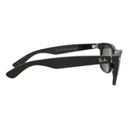 Ray-Ban RB2132 New Wayfarer 646231, Rubber Black frame, Green lenses, view 3