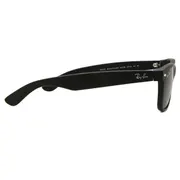 Ray-Ban RB2132 New Wayfarer 622/R5, Matte Rubber Black frame, Blue lenses, view 3