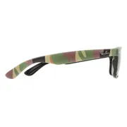 Ray-Ban RB2132 New Wayfarer 6822B1, Black/Green Camouflage frame, Dark Grey lenses, view 3
