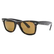 Ray-Ban RB2140 Original Wayfarer Polarized 902/57, Tortoiseshell frame, Brown lenses, view 2