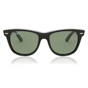 Ray-Ban RB2140 Original Wayfarer Polarized 901/58, Black frame, Green lenses, view 1
