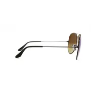 Ray-Ban RB3025 Aviator Large Metal 002/4O, Black frame, Blue lenses, view 3