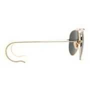 Ray-Ban RB3030 Outdoorsman L0216, Arista Gold frame, Green lenses, view 3