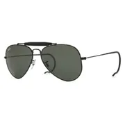 Ray-Ban RB3030 Outdoorsman L9500, Black frame, Green lenses, view 2