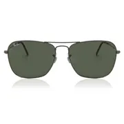 Ray-Ban RB3136 Caravan 004, Grey frame, Green lenses, view 1