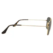 Ray-Ban RB3136 Caravan 181, Gold frame, Dark Green lenses, view 3