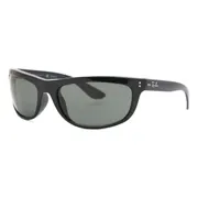 Ray-Ban RB4089 Balorama Polarized 601/58, Black frame, Crystal Green lenses, view 2