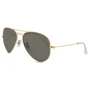 Ray-Ban RB3025 Aviator Large Metal Polarized 919648, Gold frame, Black lenses, view 2