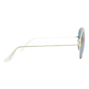 Ray-Ban RB3025 Aviator Large Metal Polarized 9196S2, Gold frame, Blue lenses, view 3