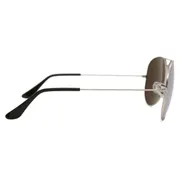 Ray-Ban RB3025 Aviator Large Metal Polarized 019/W3, Matte Silver frame, Dark Grey Pink Mirror lenses, view 3
