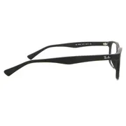 Ray-Ban RX5315D Asian Fit 2477, Sandblast Black frame, Clear lenses, view 3