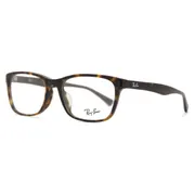 Ray-Ban RX5315D Asian Fit 5211, Havana frame, Clear lenses, view 2
